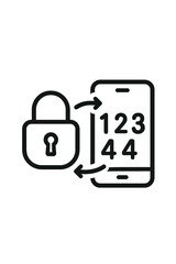 Obraz premium 2FA Secure Verification Icon