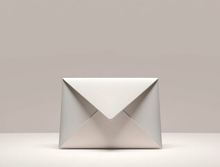 Single envelope poised on a pastel surface, awaits confidential details