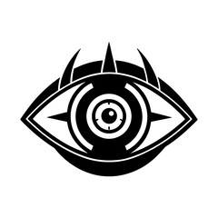 Cyborg Eye Clipart Vector Illustration