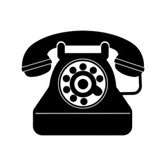 Rotary Phone Clipart Vector Illustration