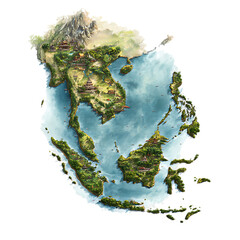 southeast asia map