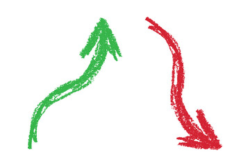 Hand drawn arrow symbol. Business clipart. Single element for design