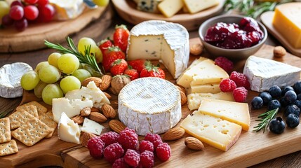 Cheese, fruit, and nuts platter