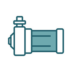 submersible pump icon vector design template simple and clean