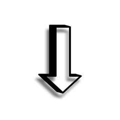 download icon on metal button