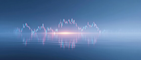 Obraz premium Market trends analysis digital finance infographic visualization abstract environment aerial view data insights for investors