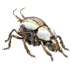 stag beetle isolated on white