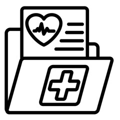 Medical Data  Icon Element For Design