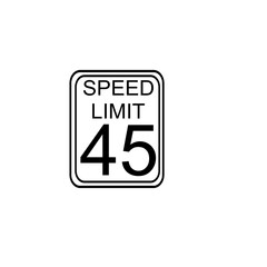 parking sign isolated on white