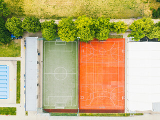 Aerial View of Adjacent Sports Fields
