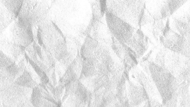 Crumpled White Paper Texture Loop