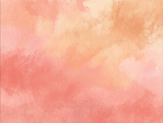 Peach and Pink Watercolor Texture Background