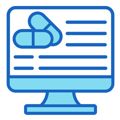 Fototapeta premium Online Pharmacy Icon Element For Design