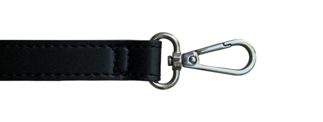 accessory black leather keychain