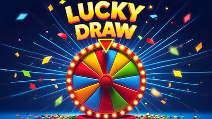 Prize Wheel Illustration for Contest, Giveaway or Raffle