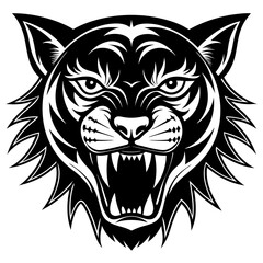 Obraz premium tiger head vector