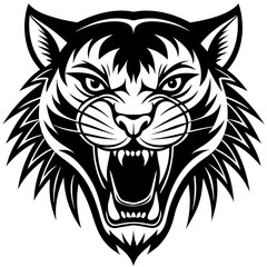 Obraz premium lion head vector