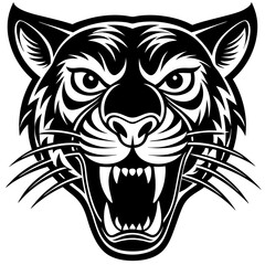 Obraz premium tiger head vector