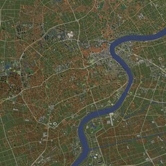 3D illustration of city and urban in Shanghai China