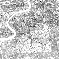 Obraz premium 3D illustration of city and urban in Shanghai China