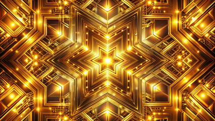 ゴールドのパターン背景