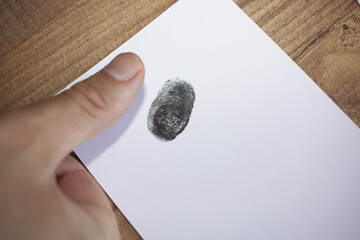 Fingerprint. Biometric authentication, biometric data, data collection