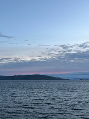 Polar landscape of Antarctica with floating icebergs and white icy glaciers. A stunning Antarctic seascape. It exudes tranquility, with a pristine and untouched polar environment.