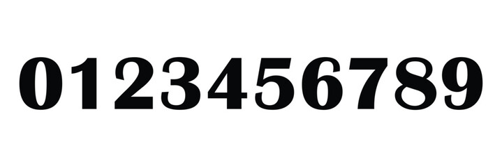 Set of brush stroke, marker textured numbers. numbers 1, 2, 3, 4, 5, 6, 7, 8, 9, 0. stylish hand draw brush painted numbers set. bold brush drawn grunge. dirty texture vector. rough brush strokes. 