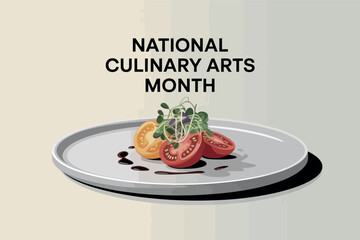 National Culinary Arts Month Fresh Veggie Dish