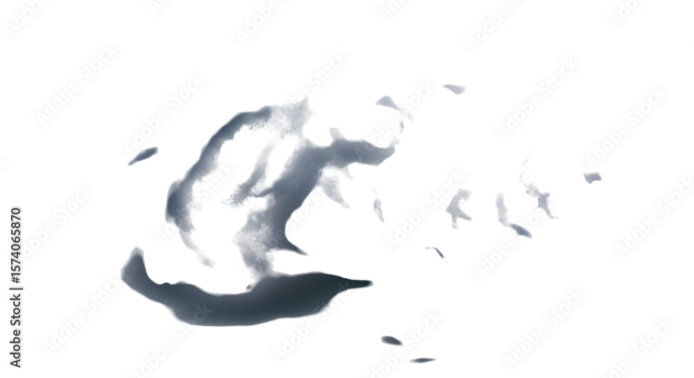 Aufkleber create abstract shapes with transparent background, using digital tools for graphic design projects