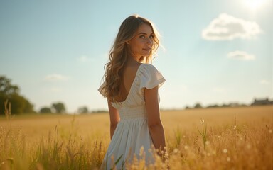 Dress summer sleeve field. High quality