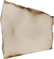 Brown And Beige Burnt Textured Paper Piece
