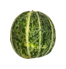 whole cantaloupe fruit isolated