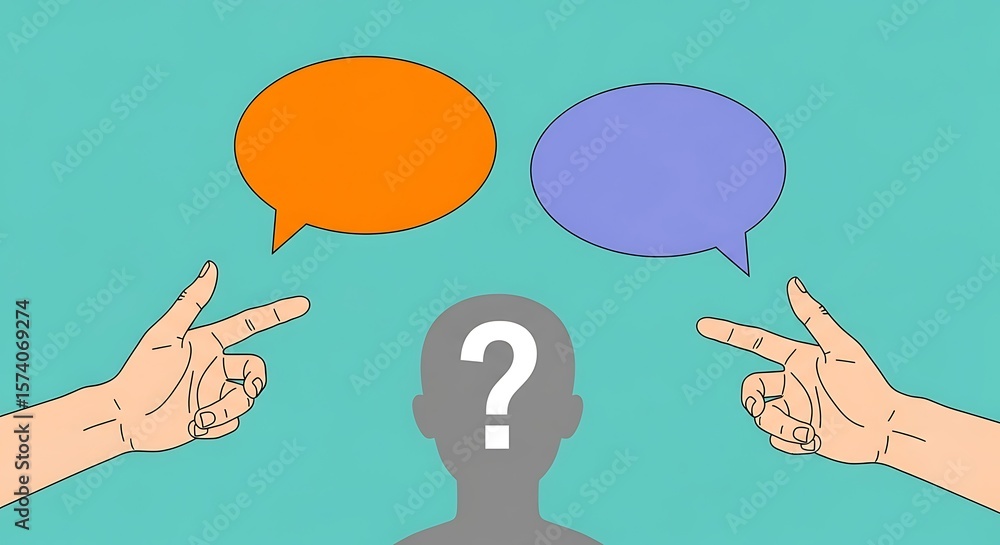 Poster understanding different perspectives and communicating effectively through dialogue