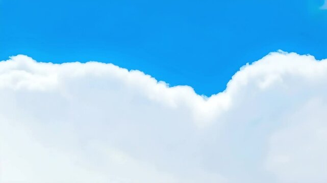 Cloud with a Silver Lining Drifting Lazily in an Endless Summer Sky