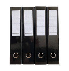 four file folder black color