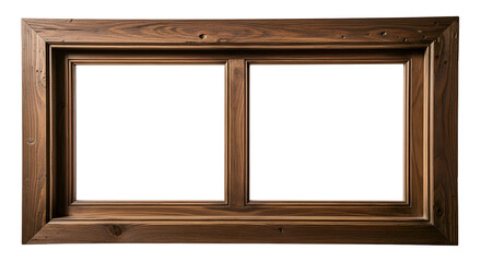 Create Stunning Designs with this Transparent Background Wooden Window Frame