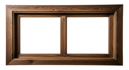 Create Stunning Designs with this Transparent Background Wooden Window Frame