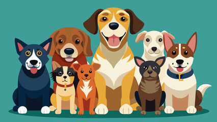 Obraz premium set of puppies