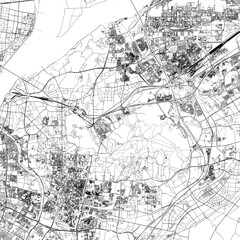 Fototapeta premium 3D illustration of city and urban in Nanjing China