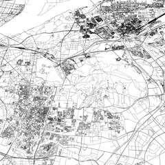 Naklejka premium 3D illustration of city and urban in Nanjing China