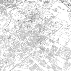 Fototapeta premium 3D illustration of city and urban in Nanjing China