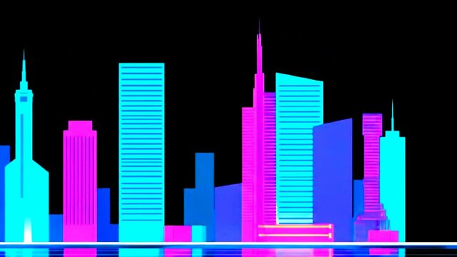 abstract city skyline vector