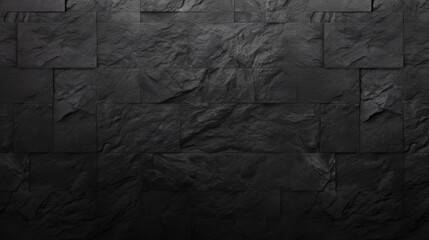 Dark Grey Stone Wall Texture Background.
