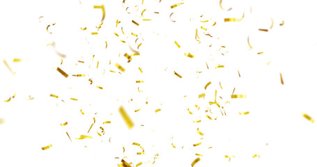 golden falling confeti on transparent background. Holiday confetti, 3D Dynamic golden confetti. 3d render Golden confetti burst for celebrate isolated on transparent background. confeti png,