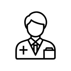 Obraz premium Funeral Service Representative Icon 
