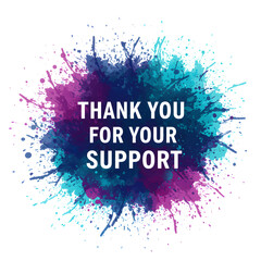 Expressing Gratitude A Colorful Thank You for Your Support Design