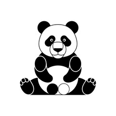 Obraz premium Panda logo vector