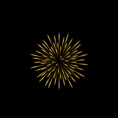 Golden Fireworks Burst A Celebration of Light and Sparkle