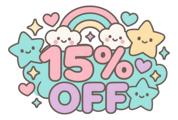 Fototapeta premium Cute bubble sticker with 